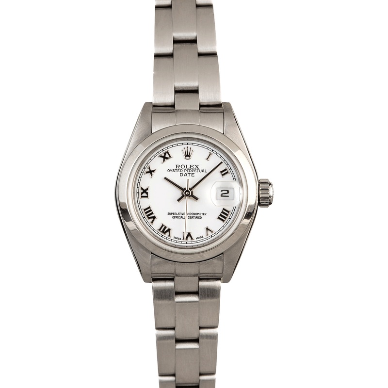Rolex Lady Date 79160 White Roman Dial