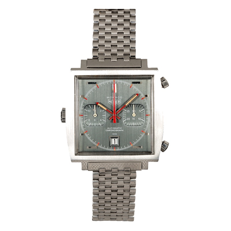 Vintage Heuer Monaco 1133 Gray Dial