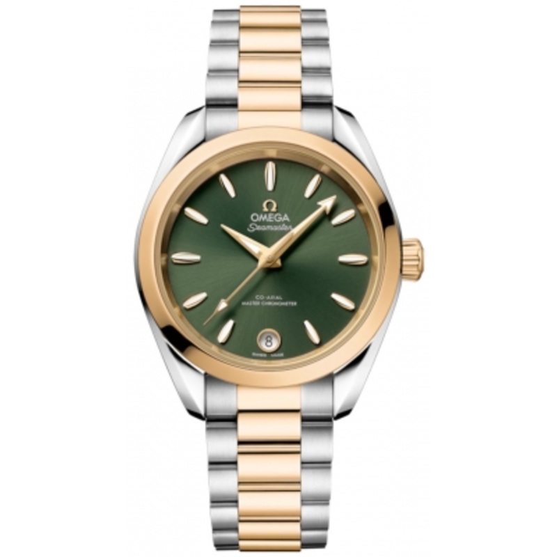 220.20.34.20.10.002 Green Shade Omega Aqua Terra 150m Master Co-Axial 34mm Ladies Watch