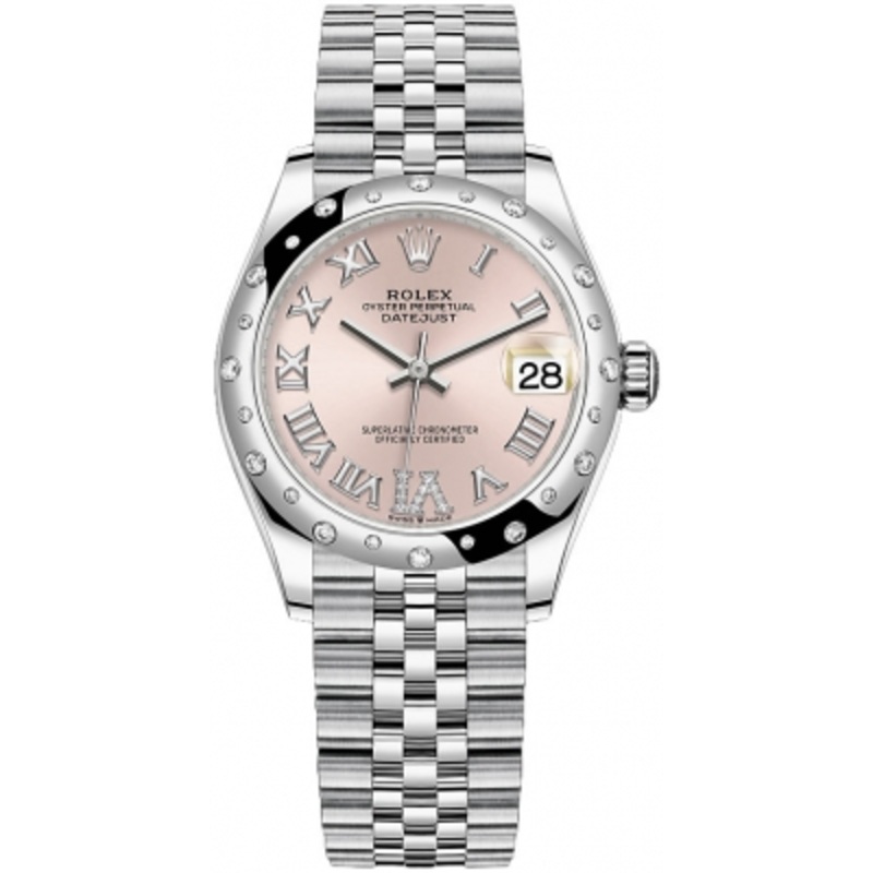 278344rbr Pink VI Jubilee Rolex Datejust 31mm Stainless Steel Ladies Watch