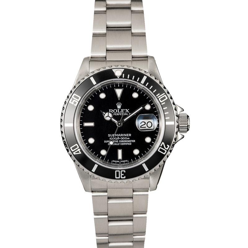 Black Rolex Submariner 16610 Steel Oyster  Item: 115183 TT