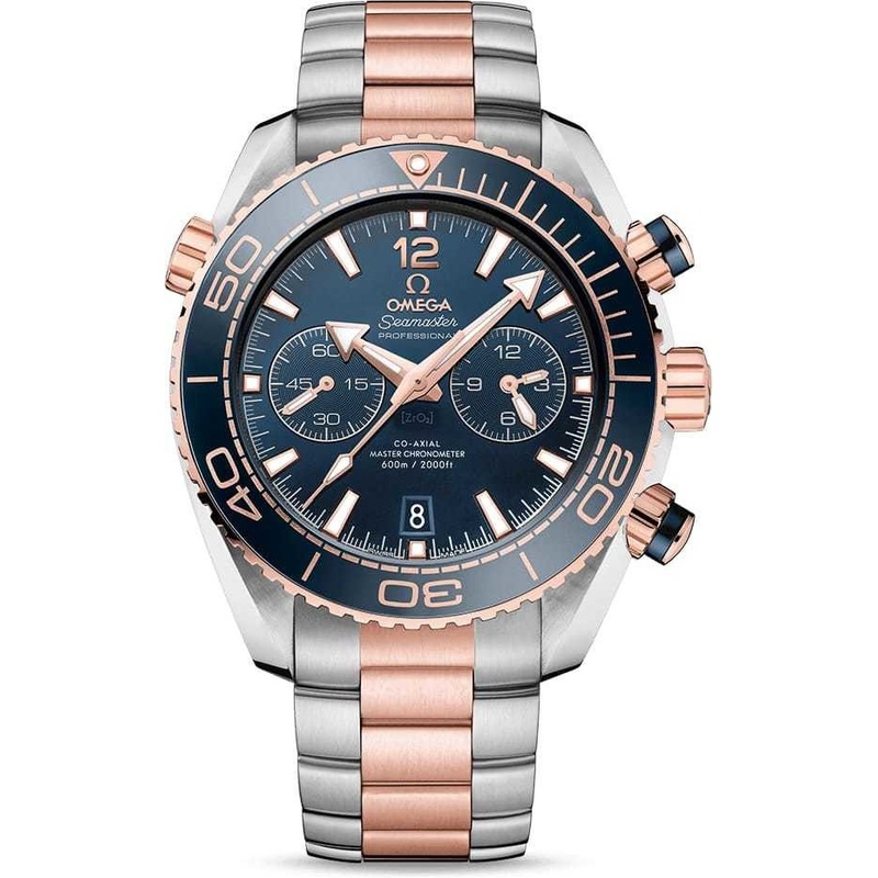 Planet Ocean 600M Omega Co-Axial Master Chronometer Chronograph 45.5M on Bracelet 215.20.46.51.03.001