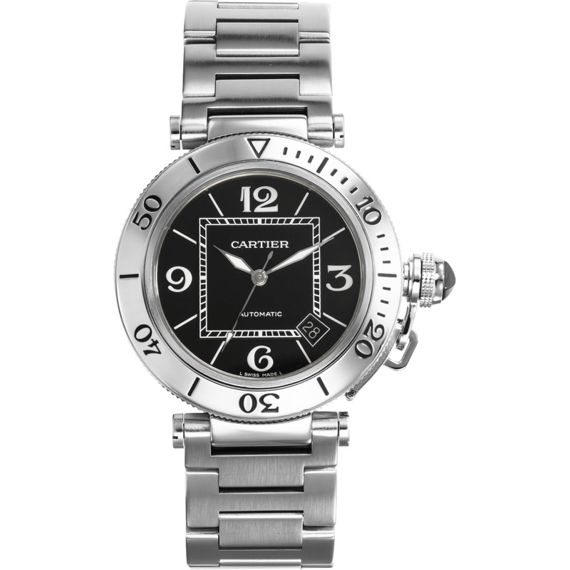 Pre-Owned Cartier Pasha Seatimer (W31077M7)