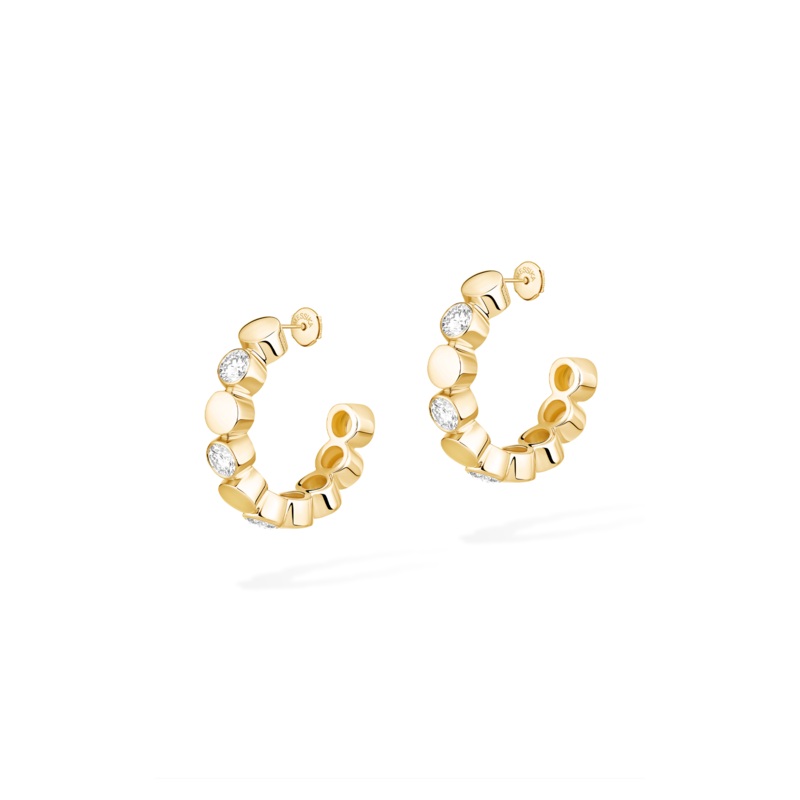 D-Vibes Hoops in Yellow Gold – Messika