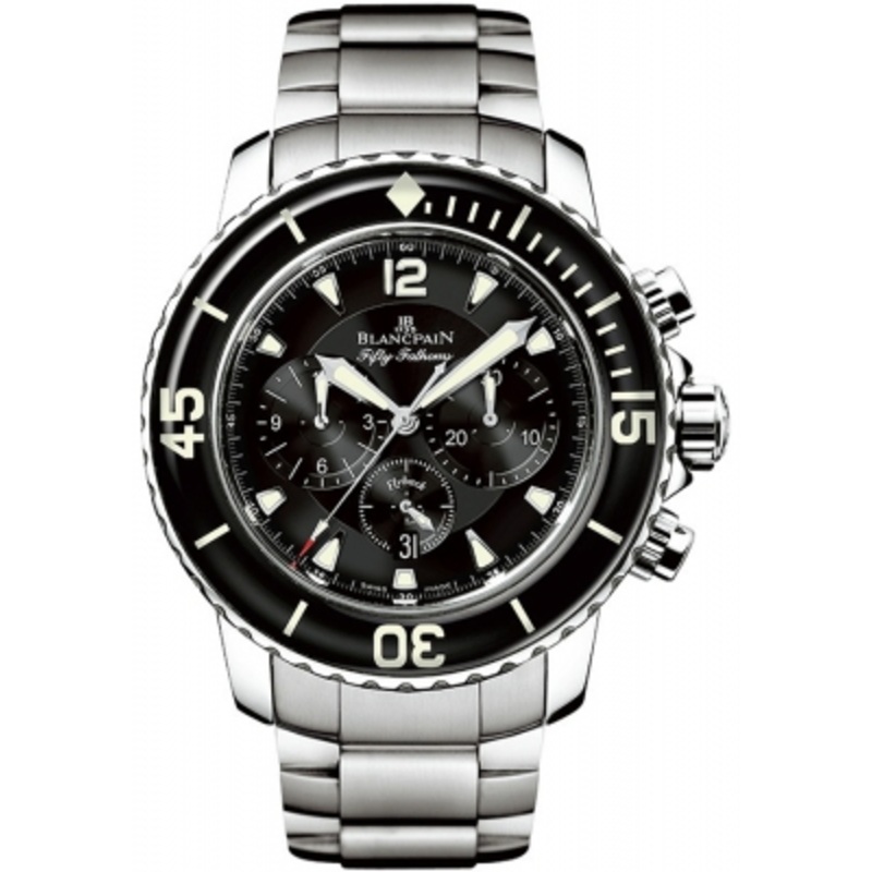 5085F-1130-71s   Blancpain Fifty Fathoms Flyback Chronograph Mens Watch