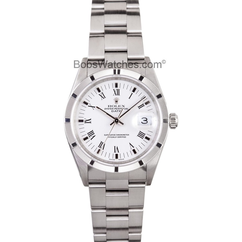 Rolex Oyster Perpetual Date Steel Silver Dial 15210 – FREE Shipping