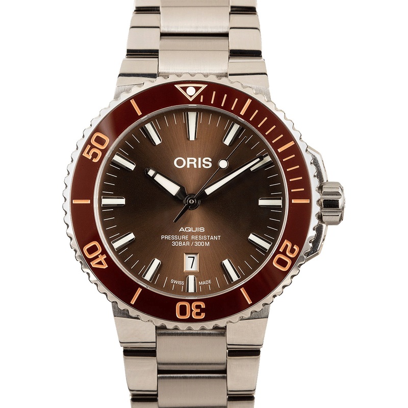 Buy Like-New Oris Aquis 01 733 7730 4152-07 8 24 05PEB  – Sku: 7730 4152