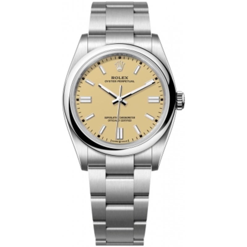 126000 Beige   Rolex Oyster Perpetual 36mm Midsize Watch