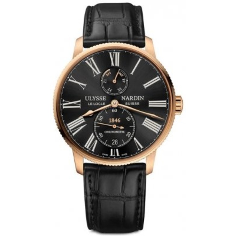 1182-310/42 Ulysse Nardin Marine Chronometer Torpilleur 42mm Mens Watch
