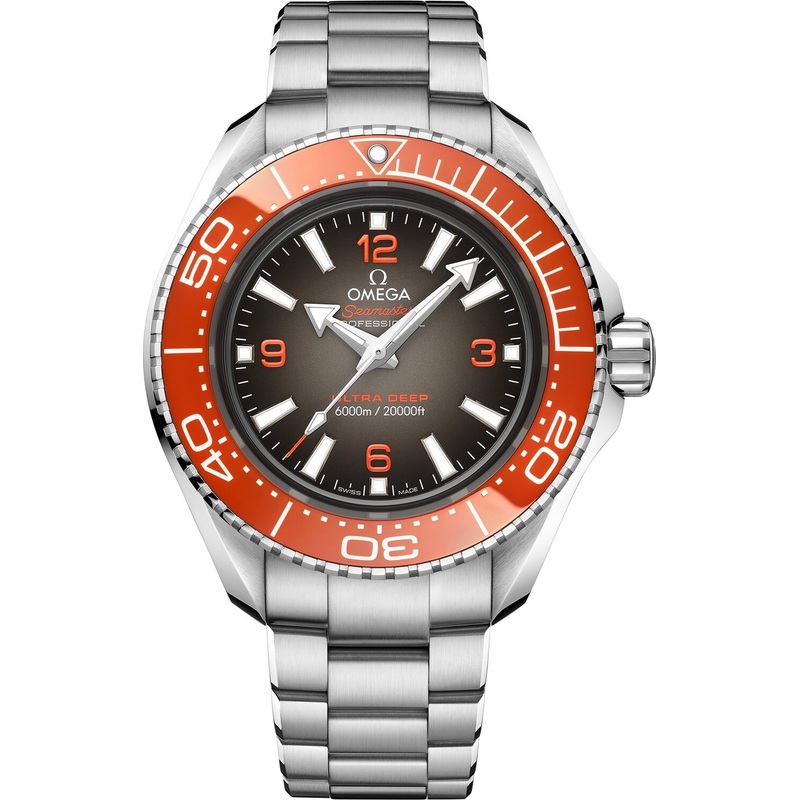 Omega Seamaster Planet Ocean 6000m Ultra Deep Black Dial 45.5mm on Bracelet