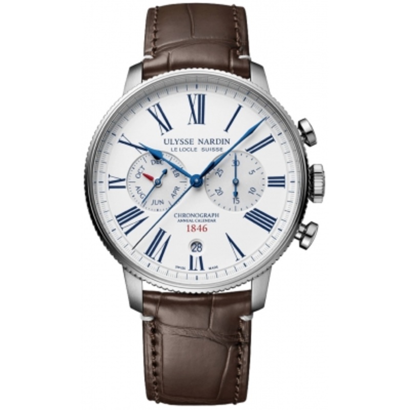 1533-320le-0a-175/1a Ulysse Nardin Marine Torpilleur Annual Chronograph 44mm Mens Watch