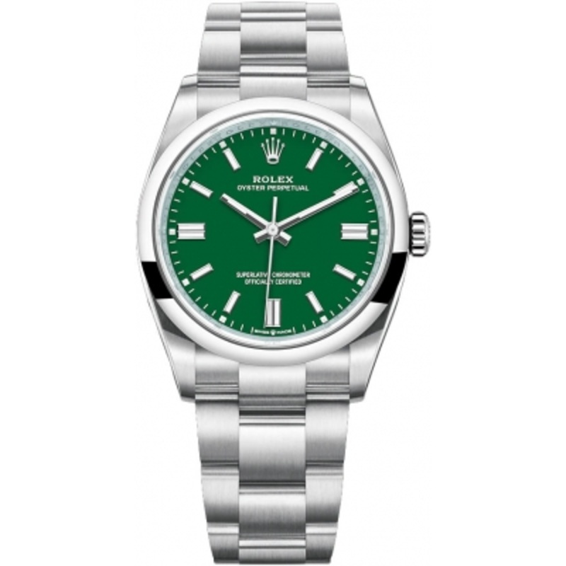 126000 Green Rolex Oyster Perpetual 36mm Midsize Watch