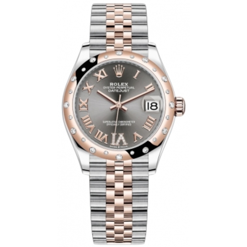 278341rbr Rhodium VI Roman Jubilee Rolex Datejust 31mm Stainless Steel and Rose Gold Ladies Watch