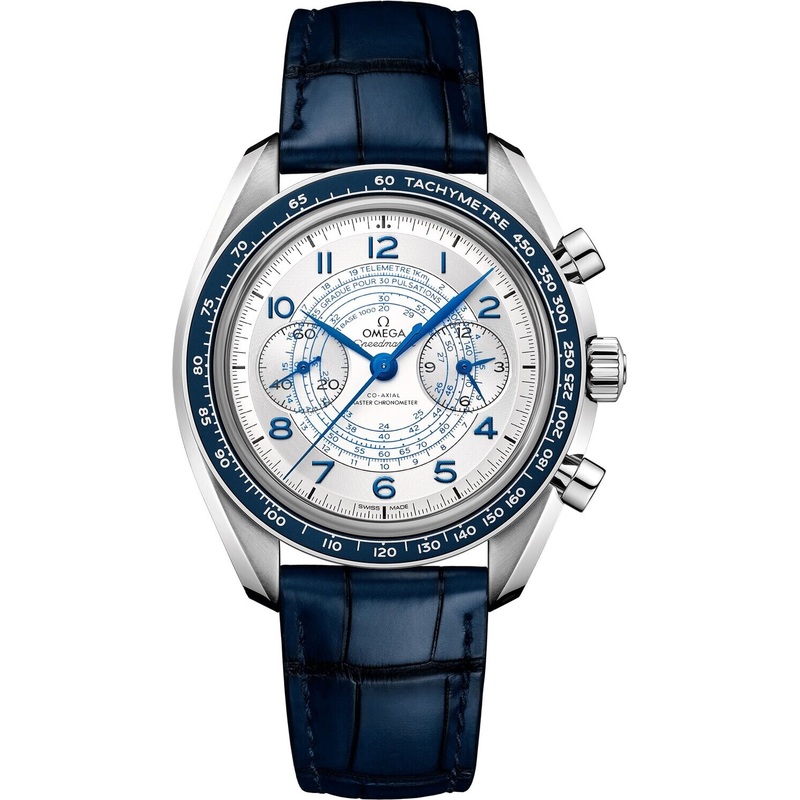 Omega Speedmaster Chronoscope 43mm Silver Dial on Strap