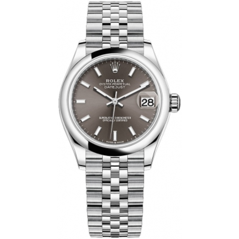 278240 Dark Grey Index Jubilee Rolex Datejust 31mm Stainless Steel Ladies Watch
