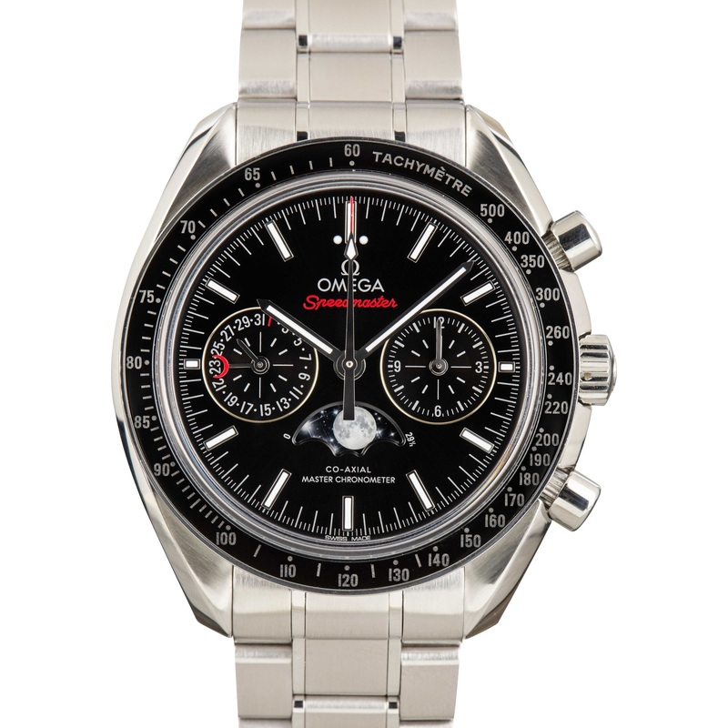 Buy Used OMEGA Speedmaster Moonphase 304.33.44.52.01.001  – Sku: 175891