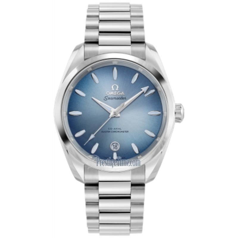 220.10.38.20.03.004 SUMMER BLUE Omega Aqua Terra 150M Co-Axial Master Chronometer 38mm Midsize Watch