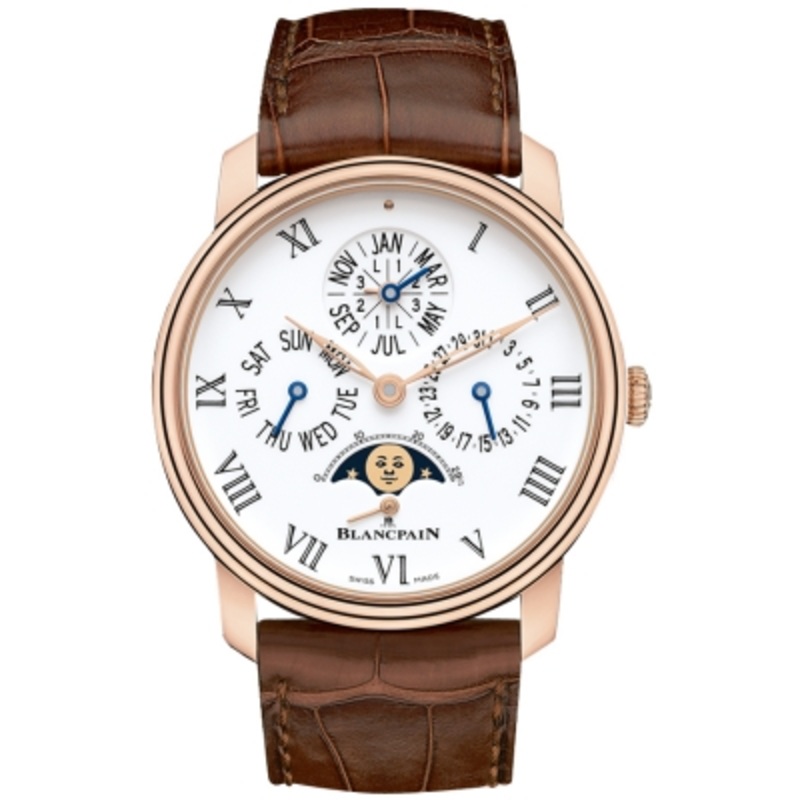 6659-3631-55b   Blancpain Villeret Quantieme Perpetual 8 Days Automatic 42mm Mens Watch
