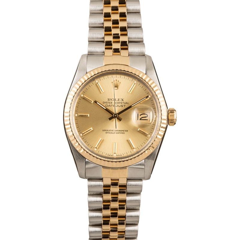 Men’s Rolex Datejust 16013 Champagne Jubilee Dial