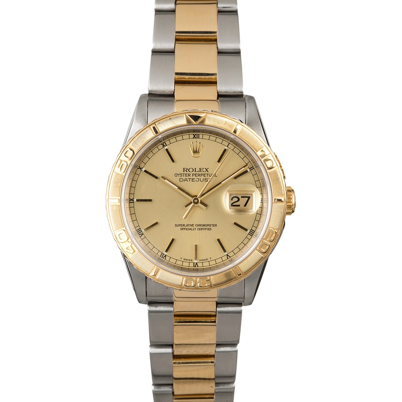Two Tone Rolex Datejust 16203 Champagne Dial